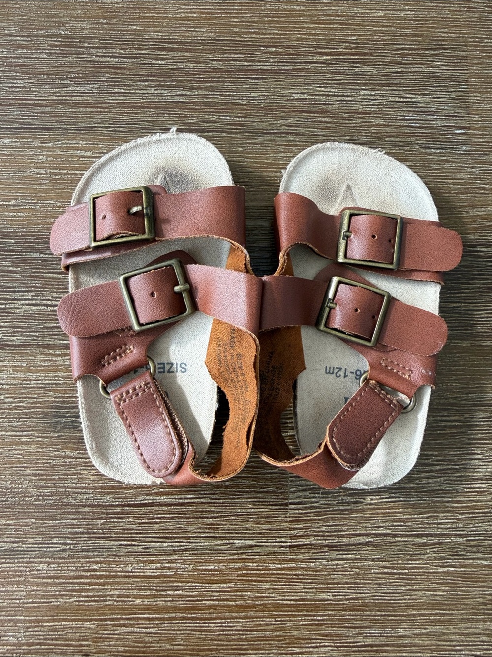 Gap Infant Brown Double-Buckle Sandals